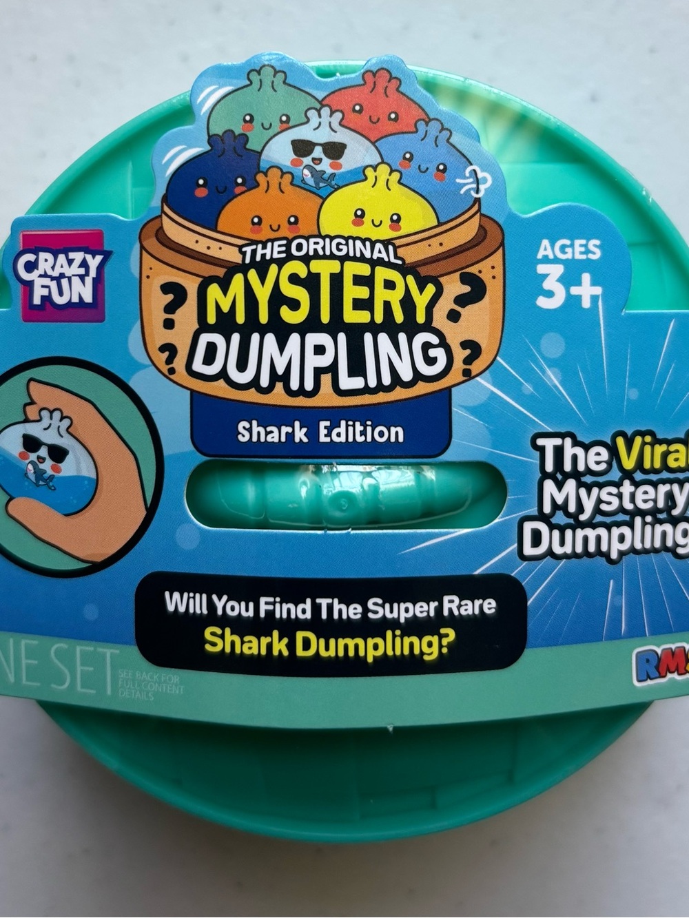 RMS Mystery Dumpling Shark Edition Mystery Dumpling Blue/Green Ages 3+ BRAND NEW
